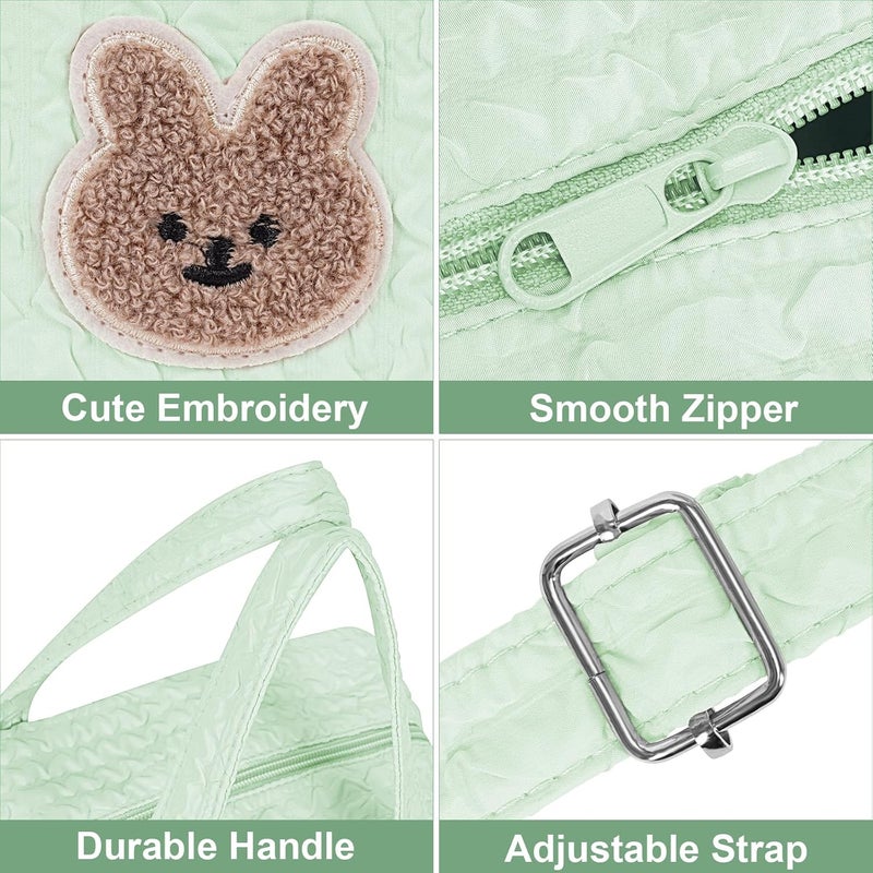 Lushandy Baby Diaper Bag Tote, Mommy Bag Cute Diaper Bags Crossbody Baby Bags for Girl Pañaleras Para Beb - Image 4